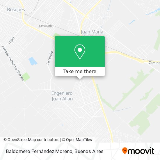 Baldomero Fernández Moreno map