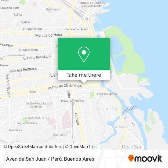 Avenida San Juan / Perú map