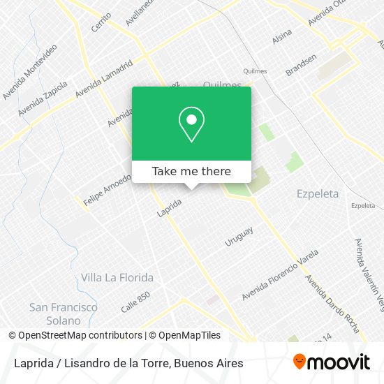 Mapa de Laprida / Lisandro de la Torre
