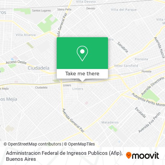 Administracion Federal de Ingresos Publicos (Afip) map