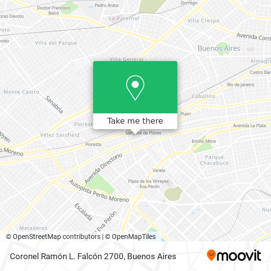 Coronel Ramón L. Falcón 2700 map
