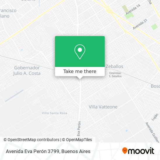 Avenida Eva Perón 3799 map
