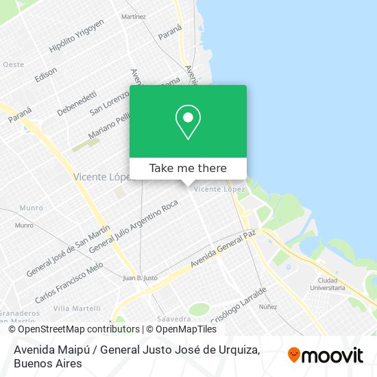 Avenida Maipú / General Justo José de Urquiza map