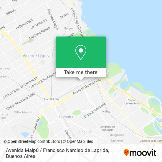 Avenida Maipú / Francisco Narciso de Laprida map