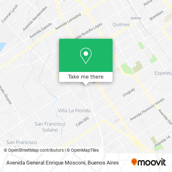 Avenida General Enrique Mosconi map
