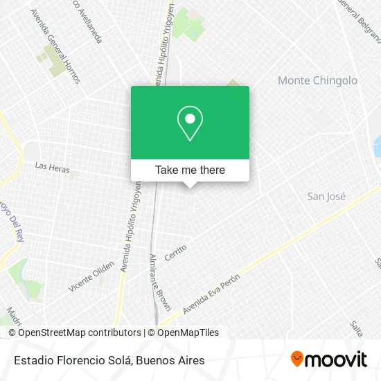 Mapa de Estadio Florencio Solá