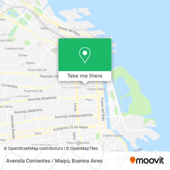 Avenida Corrientes / Maipú map
