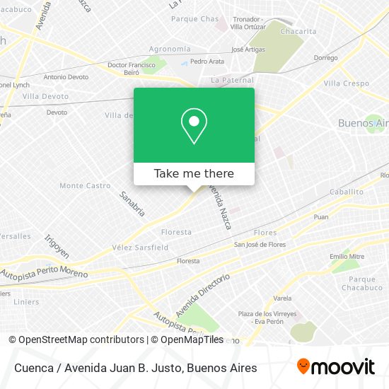 Cuenca / Avenida Juan B. Justo map