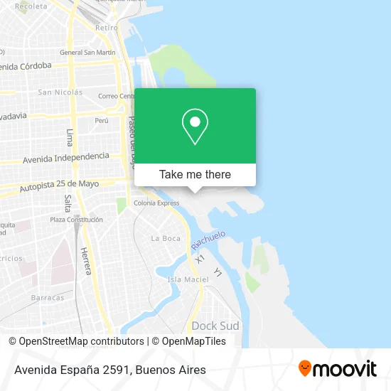 Avenida España 2591 map