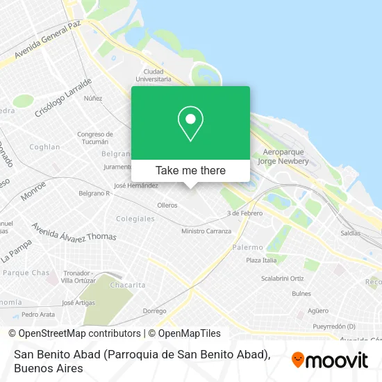 Mapa de San Benito Abad (Parroquia de San Benito Abad)