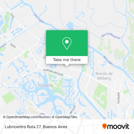 Lubricentro Ruta 27 map