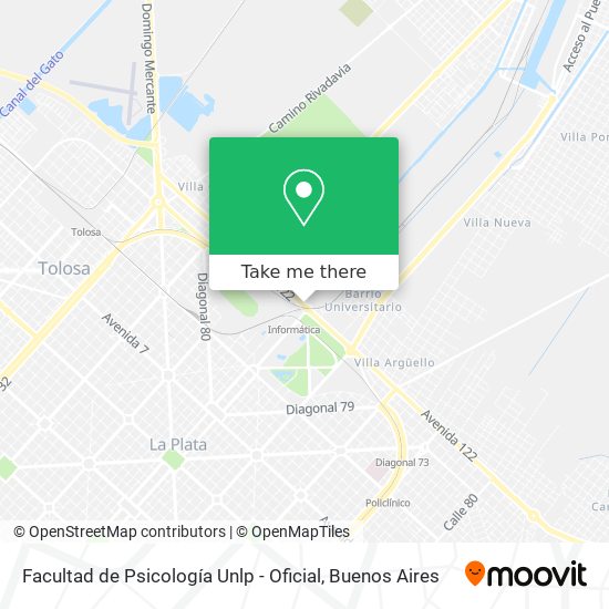 Facultad de Psicología Unlp - Oficial map