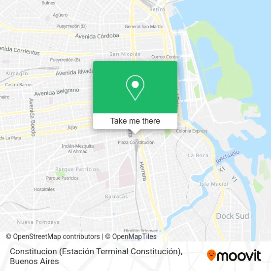 Constitucion (Estación Terminal Constitución) map