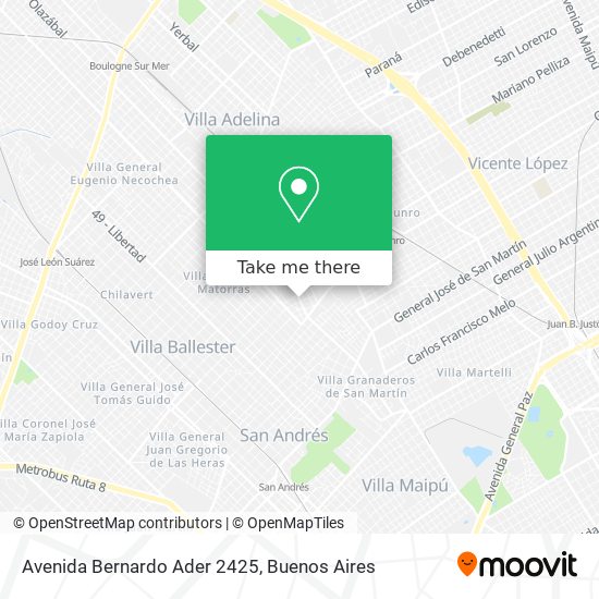 Avenida Bernardo Ader 2425 map