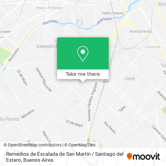 Remedios de Escalada de San Martín / Santiago del Estero map