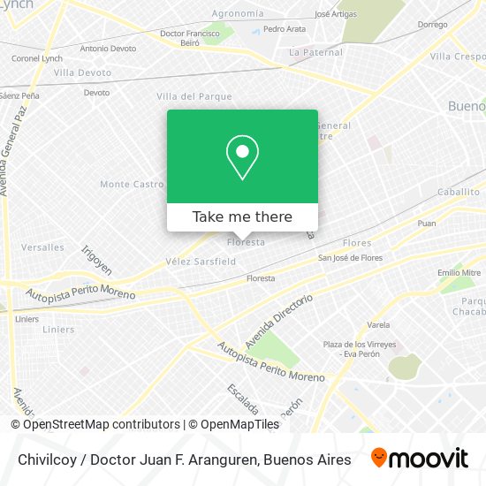Chivilcoy / Doctor Juan F. Aranguren map