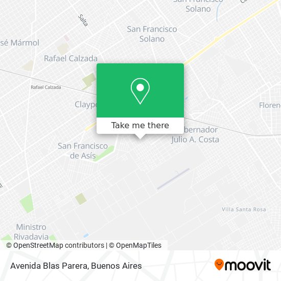 Mapa de Avenida Blas Parera