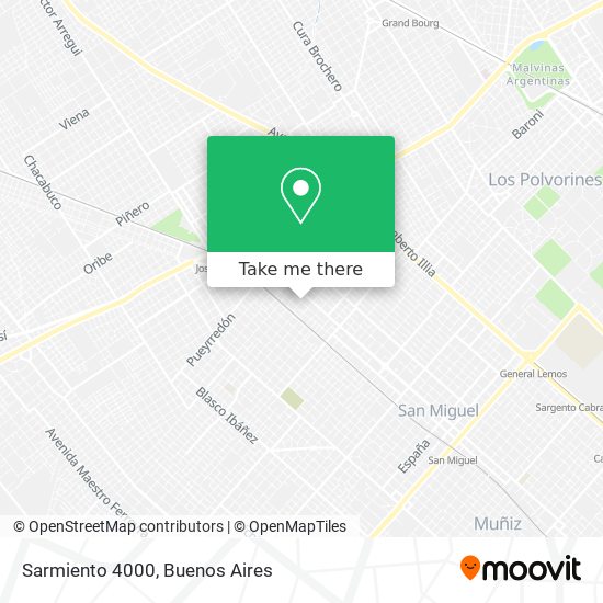 Sarmiento 4000 map