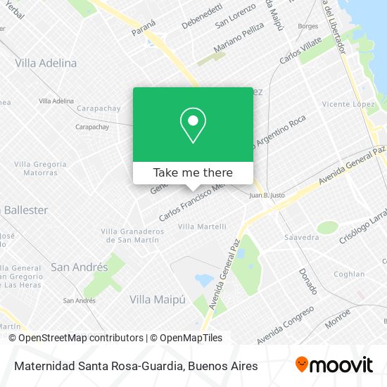 Maternidad Santa Rosa-Guardia map