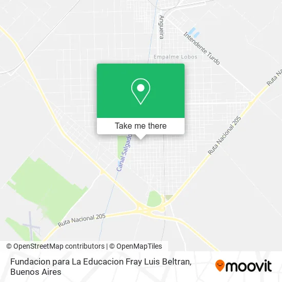 Mapa de Fundacion para La Educacion Fray Luis Beltran