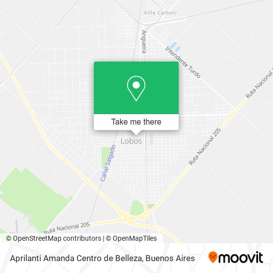 Mapa de Aprilanti Amanda Centro de Belleza