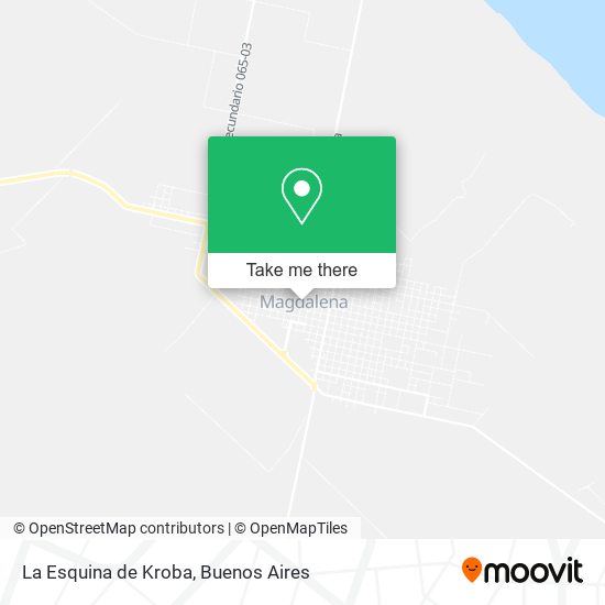 Mapa de La Esquina de Kroba