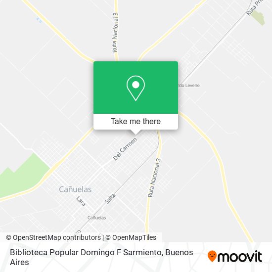 Biblioteca Popular Domingo F Sarmiento map