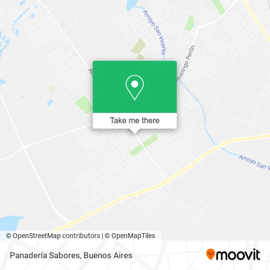 Panadería Sabores map