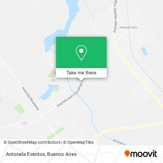 Mapa de Antonela Eventos