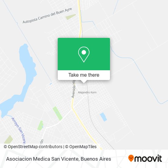 Mapa de Asociacion Medica San Vicente