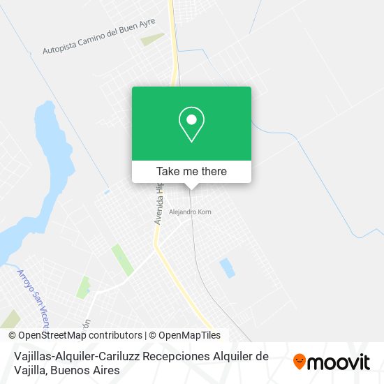 Vajillas-Alquiler-Cariluzz Recepciones Alquiler de Vajilla map