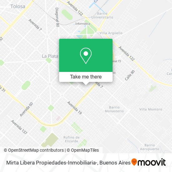 Mapa de Mirta Libera Propiedades-Inmobiliaria-