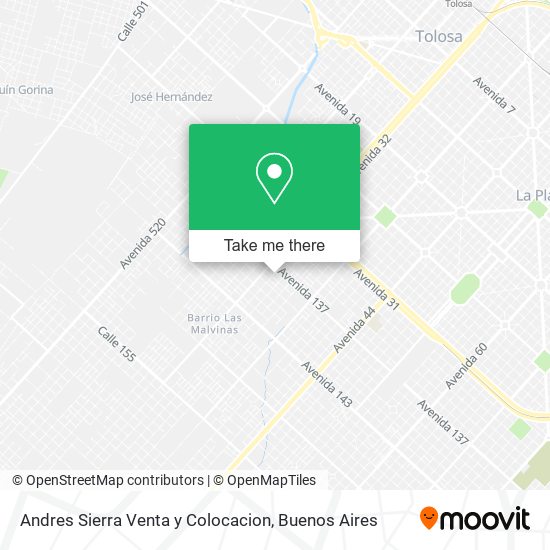 Andres Sierra Venta y Colocacion map