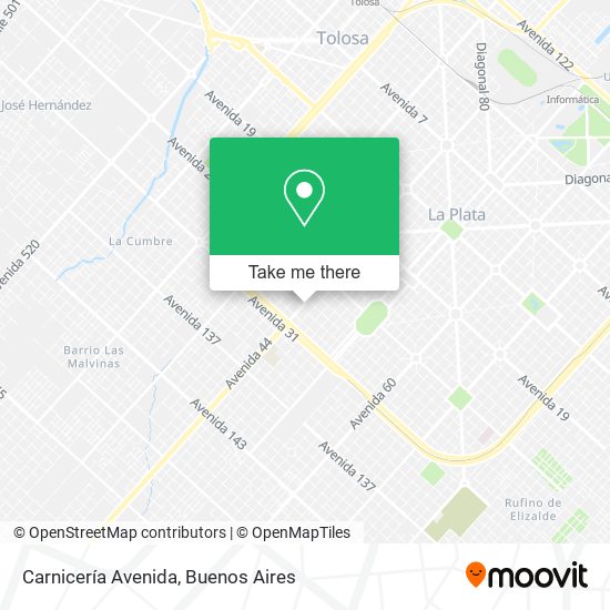Carnicería Avenida map