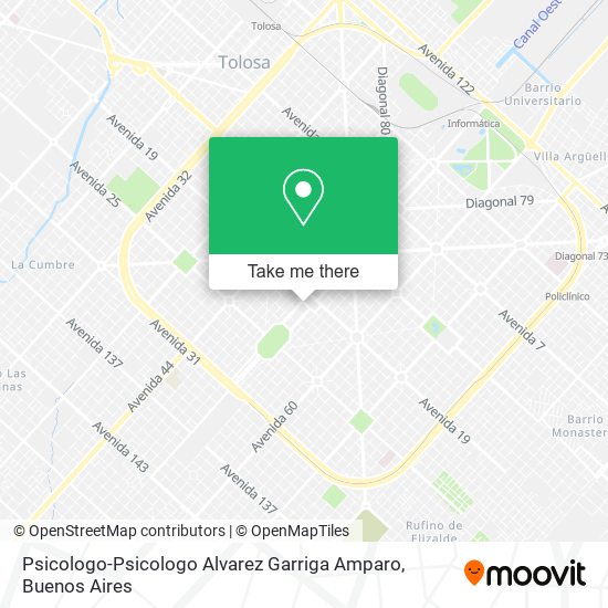 Mapa de Psicologo-Psicologo Alvarez Garriga Amparo