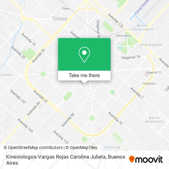 Kinesiologos-Vargas Rojas Carolina Julieta map