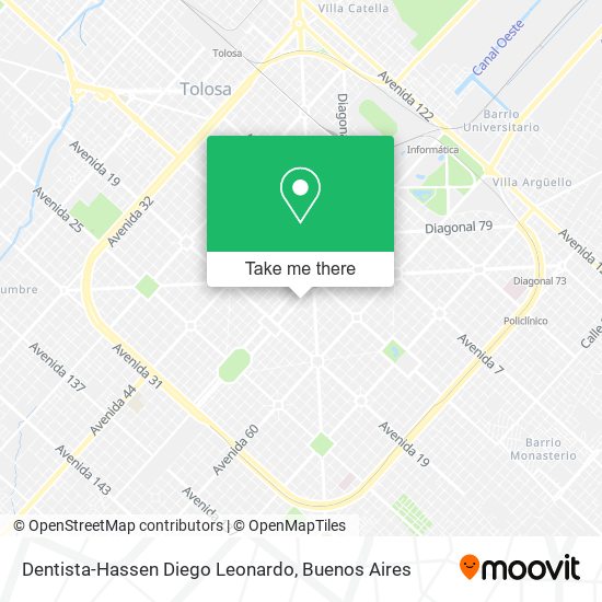 Dentista-Hassen Diego Leonardo map
