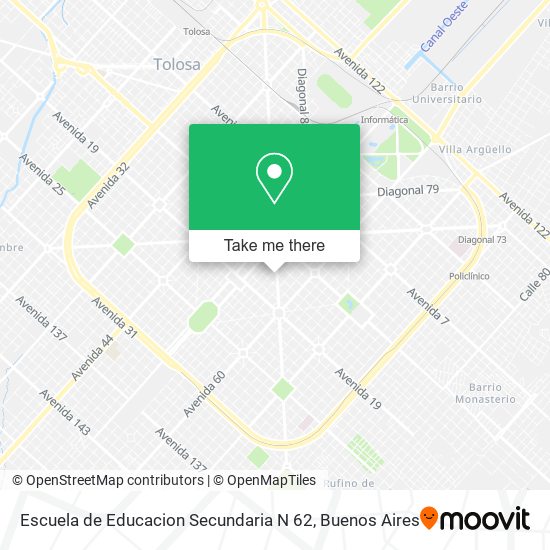 Escuela de Educacion Secundaria N 62 map