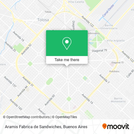 Aramis Fabrica de Sandwiches map