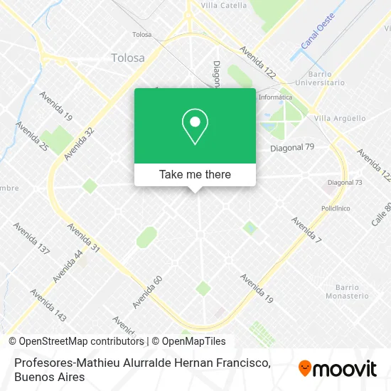 Profesores-Mathieu Alurralde Hernan Francisco map