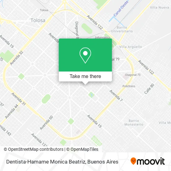 Dentista-Hamame Monica Beatriz map