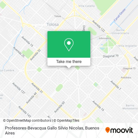 Profesores-Bevacqua Gallo Silvio Nicolas map