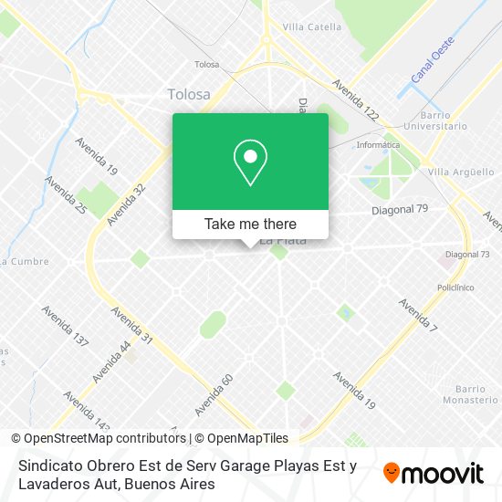 Sindicato Obrero Est de Serv Garage Playas Est y Lavaderos Aut map