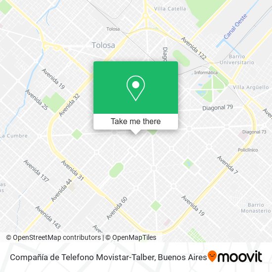 Compañía de Telefono Movistar-Talber map