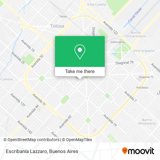 Escribanía Lazzaro map