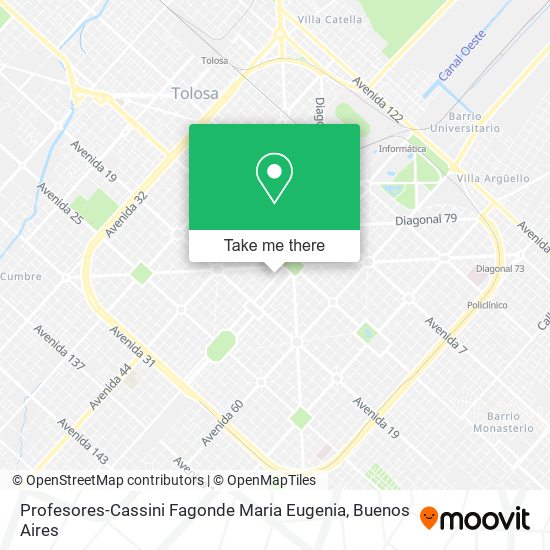 Profesores-Cassini Fagonde Maria Eugenia map