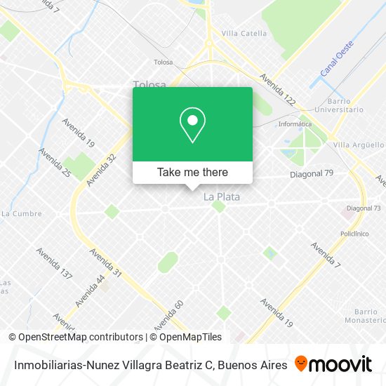 Mapa de Inmobiliarias-Nunez Villagra Beatriz C