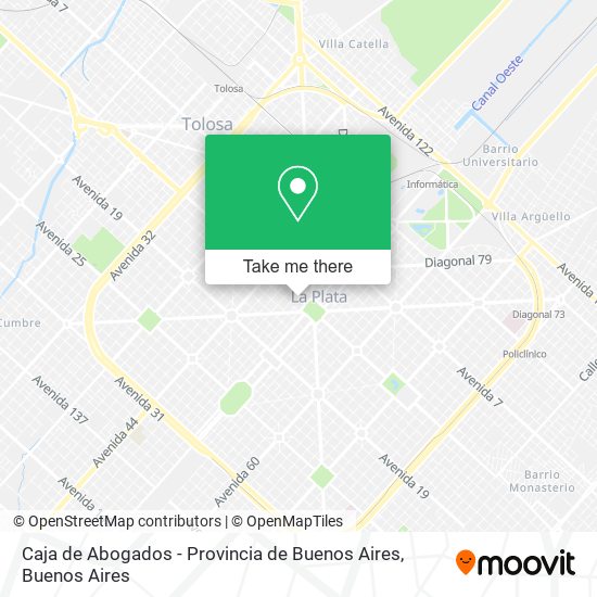 Mapa de Caja de Abogados - Provincia de Buenos Aires