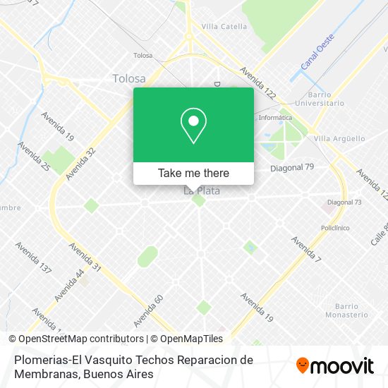 Plomerias-El Vasquito Techos Reparacion de Membranas map