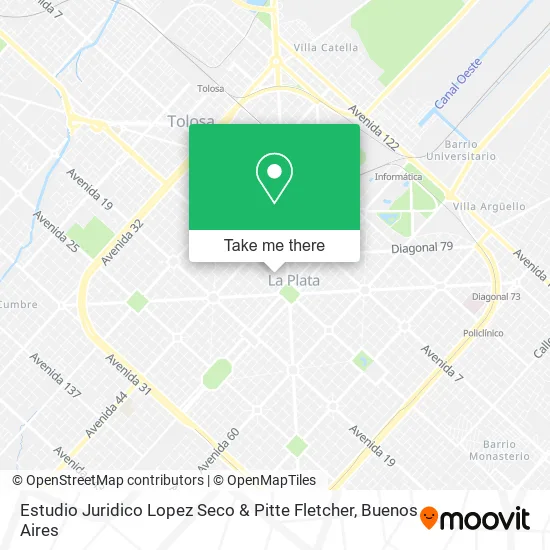 Mapa de Estudio Juridico Lopez Seco & Pitte Fletcher